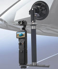 Hardcore Aluminum Extension Rod 1/4 Inch Male Female Thread 5.9 Inch Long Camera Mount for Dash Cam and Action Camera with suction mount.