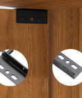 Beefy Heavy Duty Concealed Shaft Pivot Hinge Set for Wood Doors Cabinets and Furniture with Bushing Black Iron 4 Pcs Installed