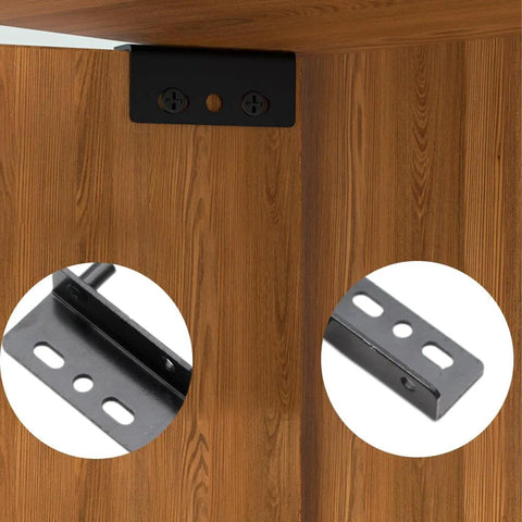 Beefy Heavy Duty Concealed Shaft Pivot Hinge Set for Wood Doors Cabinets and Furniture with Bushing Black Iron 4 Pcs Installed