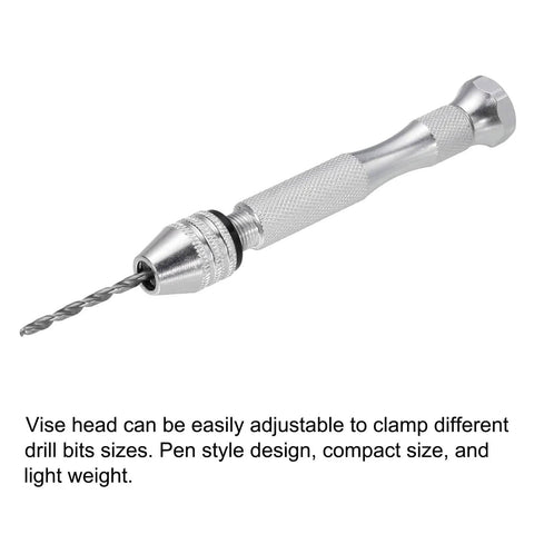Deluxe Tiny But Mighty Drill Bit Set For Precision Work Nine Size Pin Vise Hand Bits From 0.5mm To 3.0mm aluminum pin vise