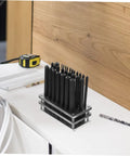 Essential Cylindrical Punch Set For Woodworking And Metalworking, Pro Grade Hole Making And Repair on a white table