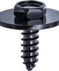 Black M4.8-1.61x16mm hex head Sems screw for BMW arch trim, part of Bulk 50 Pack M4.8-1.61 X 16mm Hex Head Sems Screws Set