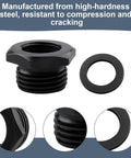 Knockout Hole Saw Arbor Adapter Converts One Half To Five Eighths Thread Fits One Twenty Five Through Six Inch Blades with washer, high-hardness steel.
