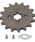 16 tooth front sprocket from 420 Chain Sprocket Kit With Chain Breaker For Chinese 50cc To 125cc Mini Bike ATV Go Kart Taotao Coolster SSR CRF50 CRF70 XR50 Pit Dirt Bike 41 Tooth Rear Sprocket 76mm Front 16 Tooth 17mm Bore