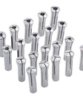 R8 Collet Set 20 Piece Metric Range 1mm To 20mm Collets For Milling Lathe Heavy Duty Steel Construction Heat Treated For High Precision And Easy Tool Changes Quick Install And Reliable Performance