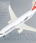 Top view of 1/400 Airplane Model Ready To Display No Assembly Required Plastic Base Alloy Body Collectors Display Piece