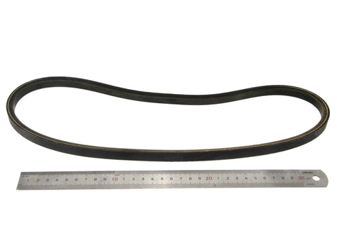 Air Conditioning Compressor Belt Replacement For S550 S570 S590 T550 T590 Skid Steer Loader Beefed Up OEM Part 6625298 with ruler