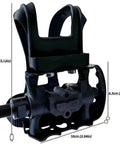 Close-up of Alloy-Composite Bike Pedals With Adjustable Toe Clips And Straps For A Smooth 360 Degree Spin, Dual Sealed Bearings