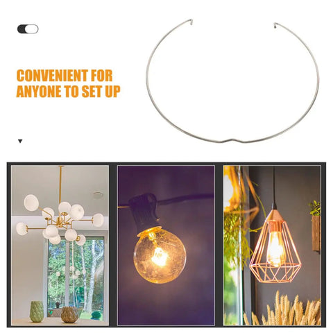 Solid Retrofit Recessed Light Clips With Spring Clamp Replacement Kit For Ceiling Downlights Spotlights Compact Iron Material In Sleek Silver Finish Perfect Upgrade For Home Or Commercial Spaces Easy Install No Mess, silver iron spring clip ring for recessed downlights