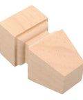 Single piece from 4-Piece Stable Wood Furniture Feet Set for Dresser, Cabinet, and Sofa Legs Replacement, easy to install and durable
