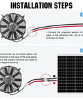 Installation steps for Keep Things Chill And Fresh All Summer Long With This Heavy Duty 12 Inch Solar Roof Vent Fan with wiring.