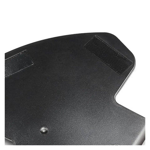 Close-up of Mop Cloth Bracket For Ecovacs Ozmo 930 And DG3G Robotic Vacuum Cleaner, Quick Snap On Mount, black with metal detail