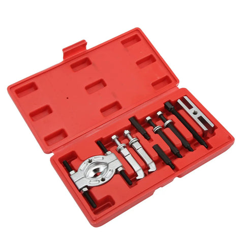 9 Piece Bearing Puller Set Handy Mini Bearing Separator And Splitter Portable Heavy Duty Metal Tool Kit in red case
