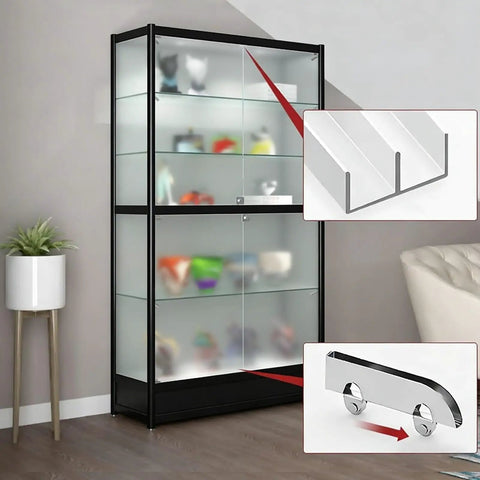Heavy Duty Sliding Barn Door Hardware Kit With Dead Silent Rollers And Sturdy Aluminum Track Glides Like Magic For Closets And Space Dividers Super Fast Setup At Forty Seven Inches in modern display cabinet.