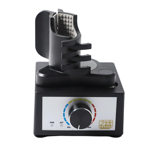 Vortex Mixer For Lab And Model Paint Shaker Auto Hands Free With Three Speed Settings From 300 To 2400 RPM Electric Industrial Lab Mixer For Acrylics Pigments And Test Tubes Beefed Up Performance black base with speed dial and clamp