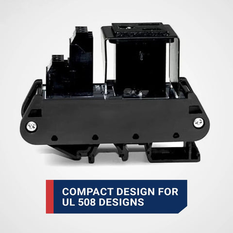 Single Three Prong Grounded AC Outlet Power Module For Din Rail Mount 120V 15A NEMA 5-15P Receptacle Plug In Ready Durable Convenience Outlet Hub For Industrial Panels