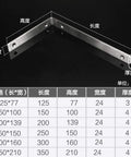 Kickass Heavy Duty Steel Corner Braces For Shelves And Walls Straight Up L Shape Angle Iron Supports for home rig setup dimensions chart