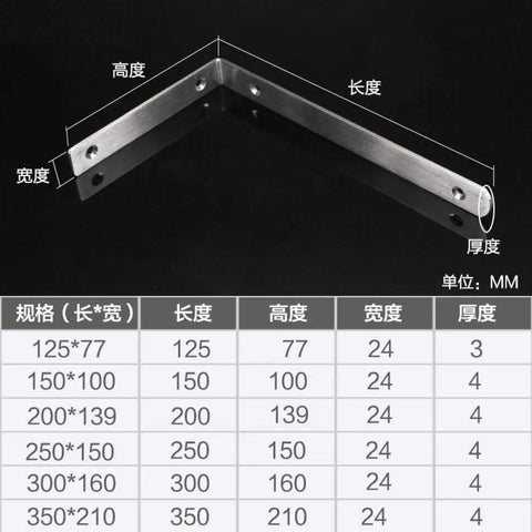 Kickass Heavy Duty Steel Corner Braces For Shelves And Walls Straight Up L Shape Angle Iron Supports for home rig setup dimensions chart