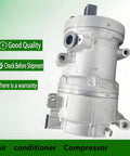 Factory Style Electric AC Compressor Assembly For Toyota BZ4 Hybrid EV Offering ESH34C Build, side view of compressor.