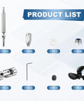 Beefed Up RC Boat Drive Shaft Kit With Three Propellers and Coupling Joint components displayed on product list