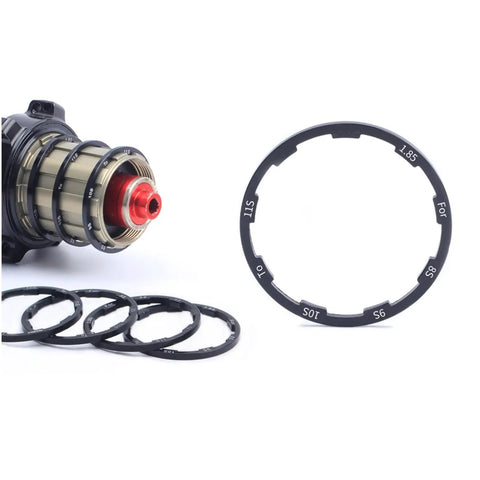 Spacer Washer Set For Flywheel And Cassette On MTB And Road Bikes Including 7/8/9/10/11S Hubs with spacer sizes shown