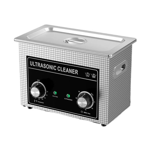 Hassle Free Ultrasonic Cleaner With Sleek Led Touch Panels Adjustable Timer And Built In Heater Stainless Steel Tank for eyeglasses and jewelry.
