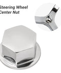 Boat Steering Wheel Center Nut Five Eighth Inch 18 Thread 316 Stainless Steel Mirror Polish Finish for Marine Hydraulic Helms.