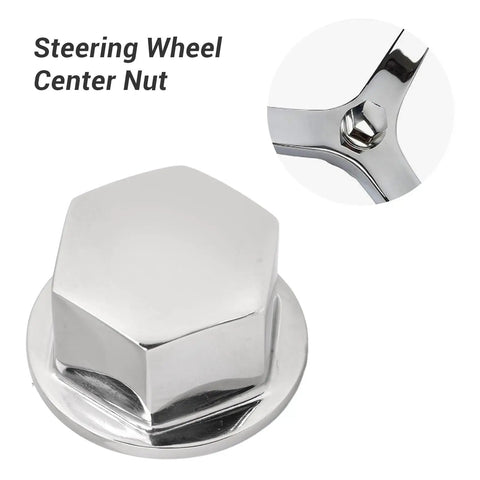 Boat Steering Wheel Center Nut Five Eighth Inch 18 Thread 316 Stainless Steel Mirror Polish Finish for Marine Hydraulic Helms.