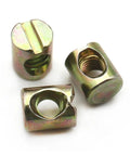 Rock Solid Cross Dowel Barrel Nut Hardware Built For DIY Woodworking M6 M8 Slotted And Hammer Embedded Fittings With Horizontal Hole