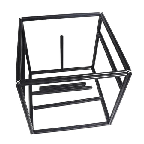 Rigid 2020 Aluminum Extrusion 3D Printer Frame Kit With Wicked Tight 6mm T Slots And Snug Connectors, unassembled frame structure.