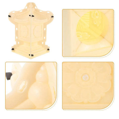 European Roman Style Concrete Statue Mold for Balcony Guardrails and Garden Fences, beige plastic casting mould, close-up view
