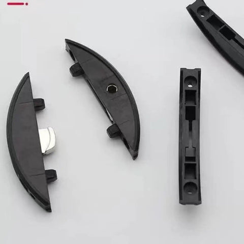 Hella Tough 50 Pack Nylon Biscuit Joiner Tenons for Invisible Wood Frame Connectors, black nylon tenons with lock pin design.
