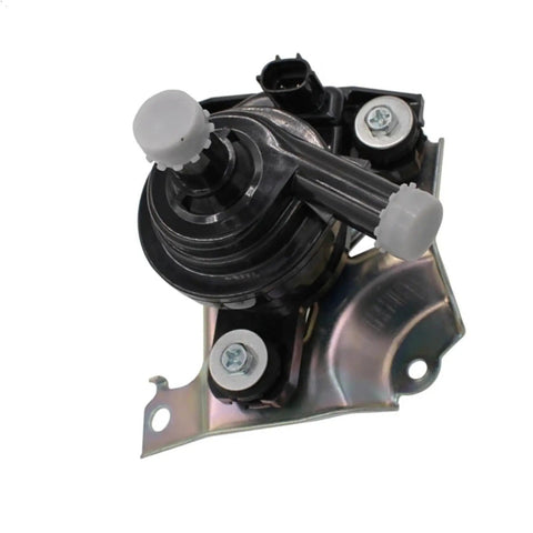 Premium Heavy Duty Electric Inverter Water Pump For Toyota Prius 1.5L Hybrid 2004 2009 Straight Up Swap Dead On Fit Replacement G9020-47031 close-up view with mounting bracket and connectors.