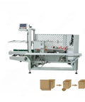 Effortless Box Sealer Machine For Fast Carton Sealing, Heavy Duty Sealing Equipment With Simple Operation And Adjustable Speed, Built For Fulfillment Centers, Warehouses, And Small Business Shipping Needs. white metal carton sealer with conveyor and control panel