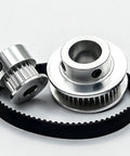 Check Out This Sick 2GT Timing Pulley Kit With 20T And 40T Gears For A Sweet 2 To 1 Speed Reduction Including 6mm Belt Width Multi Bore Transmission Wheels; metal pulleys with GT2 belt
