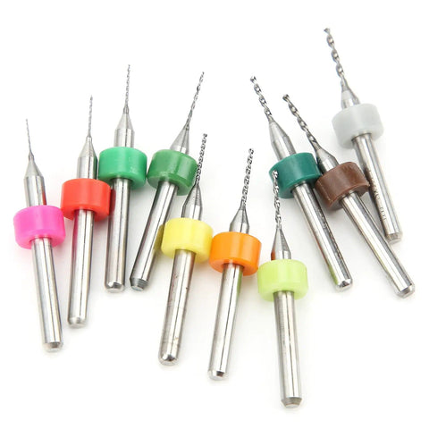 10Pcs Micro Twist Drill Bit Set For Pro Grade Gas Orifices And Mini Vises Tungsten Steel Cobalt Spiral Bits displayed