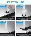 Step-by-step guide of Shop Ready Pro Grade Nylon Cable Tie Buckle Kit with Clear Storage Box used for car and home repairs