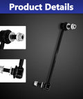 Tie Rod End Kit 6Pcs For Tesla Model 3 And Model Y Beef Up Your Steering With Front Inner Outer Tie Rod Ends And Sway Bar Links Replacement OE Numbers 104483100F 104484100E 104439100D 104439600D, black sway bar link close-up