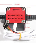 Top Notch Hall Effect Flow Meter With NPN Pulse Output Oval Gear Sensor for Milk and Viscous Liquids 1/2 inch thread