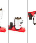 Half Inch Drive 12 Piece Socket Set With Six Point Sockets In Metric Sizes 27 To 38 Mm, showing socket attachment on rail