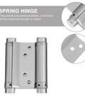 Automatic Two Way Door Spring Hinge With Adjustable Self Rebounding Action And Heavy Duty Steel Construction, detailed view