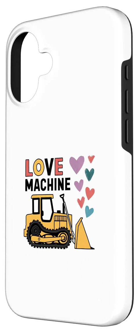 Valentine Farm Love Machine Tractor Design Case For iPhone 16 Farmers Cute Rural Romance Phone Cover Built For Tractor Lovers And Farm Life Enthusiasts