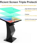 43 Inch Interactive Touch Screen Kiosk Running Windows Os Platform With Straight Up 10 Point Pc ap showing full HD LCD screen layers.