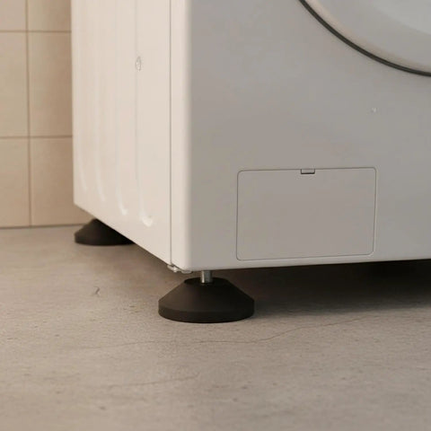 Heavy Duty Adjustable Leveling Feet With Rubber Base To Kill Wobble On Uneven Floors Precise Threaded Height Adjustment under washer