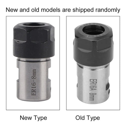 New and old collet chuck models for deep hole processing, motor shaft spindle adapter 8mm extended handle precision ground