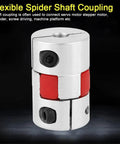 Flexible Spider Shaft Coupling For CNC Stepper Motors D20 L25 5mm To 8mm Bore Heavy Duty Coupler Connector close-up