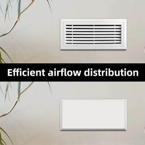 Six Pack Strong Magnetic Vent Covers For Home Ceiling Floor And Wall Vents 5.5 By 12 Inches Pure White Keeps Air In And Drafts Out