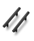 Pair of 30 Pack 6 Inch Cabinet Pulls Matte Black Stainless Steel for Kitchen Drawers with 3.75 Inch Center to Center Hole Spacing