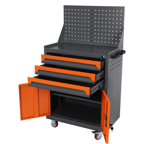 Rolling Tool Cart With Drawers Tool Box Organizer For Auto Repair And Workshop Use Built From Thick Steel With Rust Resistant Finish
