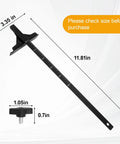 Pro Grade Edge Rip Guide For Circular Saw With Low Friction Tracks and Twist Lock Knobs, 11.81in long, precision cutting tool.
